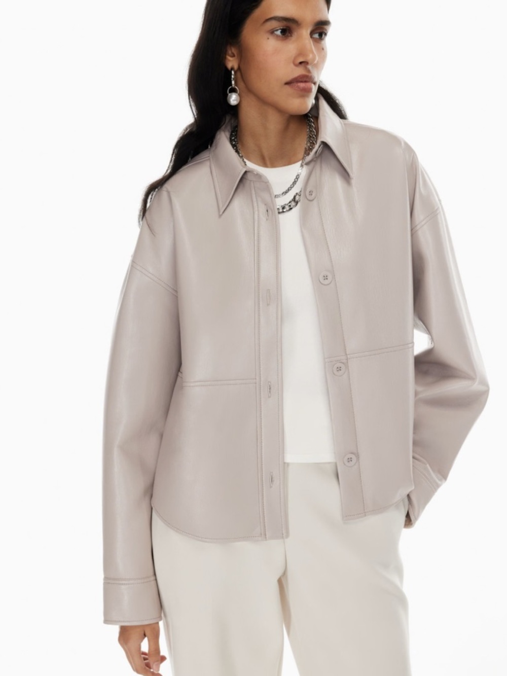 Babaton  Pelli Hip Shirt Jacket